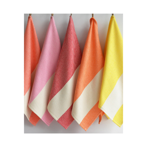 L'Inde a fait un motif de golf abstrait 100% coton torchons de cuisine légers brodés Style minimaliste OEM quantité minimale de commande 100 B2B Acheter - Product Image 3