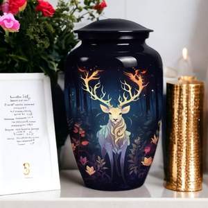 Majestuosas urnas de cremación de ciervo para cenizas de adultos, entierro para papá, urna funeraria masculina y femenina para hombres y mujeres, urna conmemorativa, tamaño personalizado - Product Image 2
