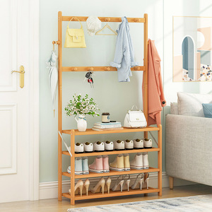 <strong>Vanity</strong> Lidded Custom Vintage Tempered Bamboo Shoe Rack - Product Image 4