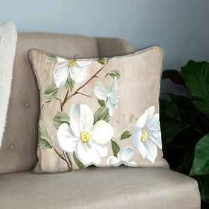 Coussin imprimé marguerite blanche - Coussin décoratif botanique pour la décoration de la maison, 20"x36" ou 50x90 cm - Product Image 2