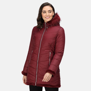 Veste parka en nylon isolée pour femmes, hiver chaud, logo personnalisé, doudoune, grande taille, séchage rapide, écologique - Product Image 3
