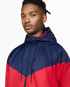 Custom Brand High Street Oversize <b>Wholesale</b> Hooded <b>Blank</b> <b>Windbreaker</b> <b>Jacket</b> Custom Men Sportswear 100% <b>Nylon</b> Winter Streetwear - Product Image 4