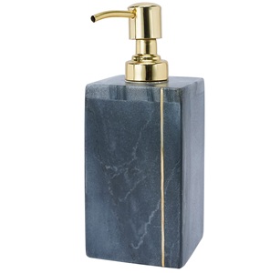เครื่องจ่ายโลชั่นเครื่องลายครามของตกแต่งห้องน้ำอุปกรณ์เสริมในห้องน้ำเครื่องจ่ายสบู่สีฟ้า - Product Image 1