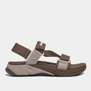 Unisex Brown Cross-Strap Sandals Durable EVA Casual Design Toe Hook Loop Closure Removable Strap Quick-Drying - Product Image 2