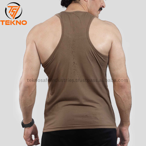 เสื้อกล้ามออกกำลังกายผ้าฝ้ายระบายอากาศได้ดีสำหรับผู้ชายเสื้อกล้ามออกกำลังกายเล่นกีฬาฤดูร้อน - Product Image 4