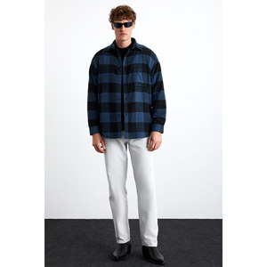 Chemise en flanelle décontractée à col chemise en coton et polyester pour homme GRIMELANGE Wildy - Product Image 6