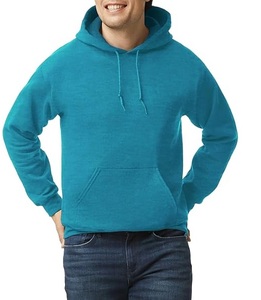Sudadera con capucha de lana rasgada de algodón de peso pesado Jersey de gran tamaño de Otoño de calidad superior con capucha OEM personalizado impreso bordado sólido - Product Image 1