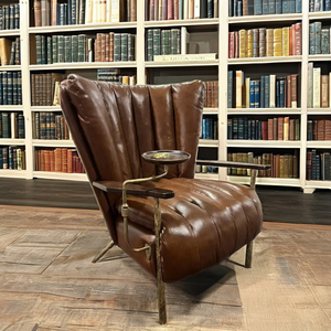 <strong>Retro</strong> Industrial Real Cowhide Sofa <strong>Chair</strong> Classic Forged Loft Style for Bedroom <strong>Dining</strong> and Living Room Furniture Aviator <strong>Chair</strong> - Product Image 4
