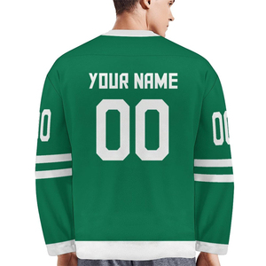 Maillot de hockey sur glace vintage de haute qualité, sublimation, broderie, manches longues, personnalisé, maillot de hockey sur glace pour homme, respirant, 2025 - Product Image 3
