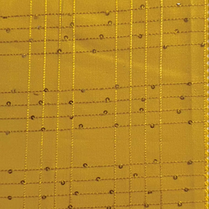 Tela de lentejuelas de rejilla amarilla bordada de punto pesado de calidad superior brillo mágico para niñas niños vestidos de secado rápido - Product Image 3
