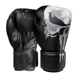 Gants MMA professionnels en cuir de vachette absorbant les chocs durables gants de boxe personnalisés pour adultes - Product Image 4