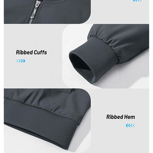 Chaqueta Bomber de Punto para Mujer, Cortavientos, Transpirable, con 4 Bolsillos, Secado Rápido, Ropa de Calle, Ropa de Trabajo - Product Image 5