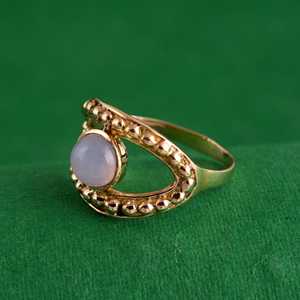 Top High Selling Rose Quartz <b>Ring</b> Gold Plated Bedded Brass <b>Statement</b> <b>Ring</b> Handmade Vintage Tribal <b>Ring</b> Wholesale <b>Ring</b> For Women - Product Image 4