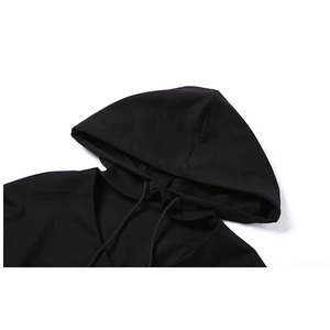 2025 nueva llegada logotipo personalizado bordado transpirable 100% algodón orgánico Sudadera con capucha corta para mujeres con diseño de cremallera Puff impresión - Product Image 4