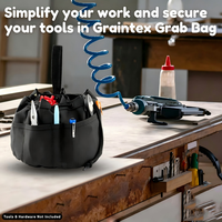 Sac de rangement multi-usages en toile ripstop à 18 poches avec cordon de serrage pour petits outils et pièces détachées – Vente en gros