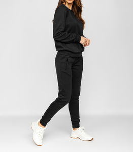 Nuevo Conjunto Deportivo Informal con Capucha para Mujer, 2 Piezas, Color Sólido, Alta Calidad, Personalizable, Cortavientos, Ecológico - Product Image 1