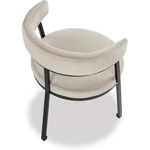 Silla de Comedor Moderna de Acero Inoxidable con Asiento Acolchado Tapizado para Muebles de Hogar, Restaurante, Hotel, Bodega, Eventos - Product Image 2