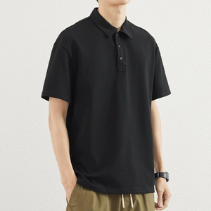 Polo de haute qualité pour hommes Logo personnalisé Tissu tricoté respirant Couleur unie à manches courtes ODM Durable Vêtements confortables - Product Image 1