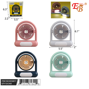 Mini ventilador de techo LED de 6,3 \ "recargable con 72/2/36PCS/CS - Product Image 1