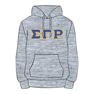 Sweat à capuche grec pour femmes design OEM pull complet en molleton de coton mélangé brodé de lettres sweat-shirt à capuche décontracté - Product Image 2