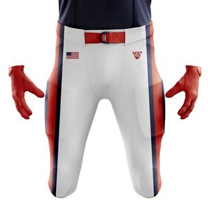 Uniforme de fútbol americano de alta calidad para hombres Jersey y pantalones de equipo personalizados Ropa deportiva personalizada de sarga de aparejos transpirables - Product Image 5