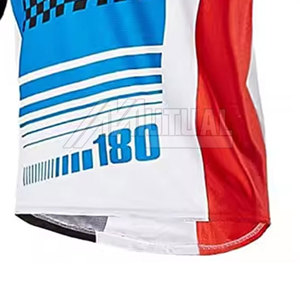 Haut de cyclisme haute performance à coupe personnalisée Chemise de vélo à séchage rapide avec techniques imprimées respirantes pour l'équitation en plein air - Product Image 5