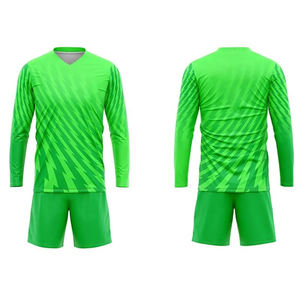 Maillot de football de haute qualité, nouveau, à séchage rapide, anti-UV, respirant, ensembles complets, maillot de gardien de but, short, couleur personnalisée, 100% - Product Image 1