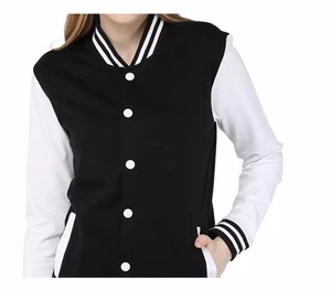 Blouson aviateur rétro élégant et décontracté pour femmes, vêtements d'extérieur athlétiques d'automne confortables, veste universitaire tricotée respirante - Product Image 5