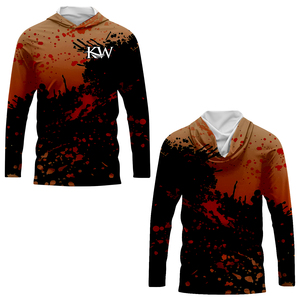 Vêtements de pêche pour hommes à séchage rapide en gros, sweat à capuche performant à manches longues UPF 50+, respirant, antibactérien, grande taille, chemise de pêche - Product Image 6