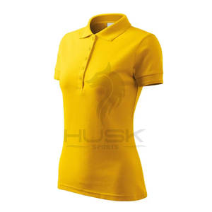 Vente en gros Femme Slim Fit Polo T Shirt Pas Cher Tshirt Couleur Unie Personnalisé Polos Chemise Pour Femmes - Product Image 4