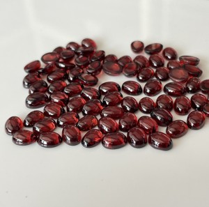 โกเมนสีแดงธรรมชาติทรงรีขนาด3X5มม. หลังแบน-พลอยโกเมนแบบหลวม - Product Image 6