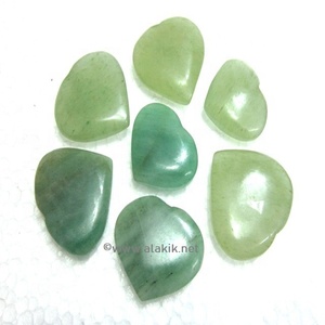 Vente en gros de cristaux de cœur en jade vert Pierres d'amour pour la Saint-Valentin Pierre précieuse d'agate métaphysique de guérison Reiki en ligne de Khambhat - Product Image 1
