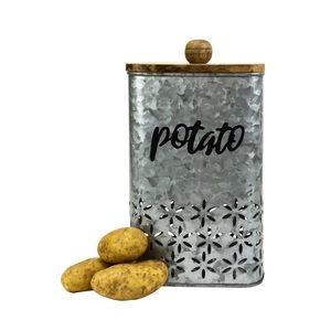 Boîte métallique de forme carrée Récipient de qualité supérieure fait à la main Boîte métallique de table de luxe en gros de finition noire - Product Image 5