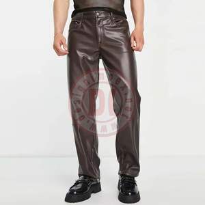 กางเกงกีฬาผ้าโพลีเอสเตอร์/ ผ้าฝ้ายผ้าโพลีเอสเตอร์เอวกลางลำลองสำหรับผู้ชายระบายอากาศกันลมแห้งเร็วเย็บปักเป็นมิตรกับสิ่งแวดล้อม - Product Image 4