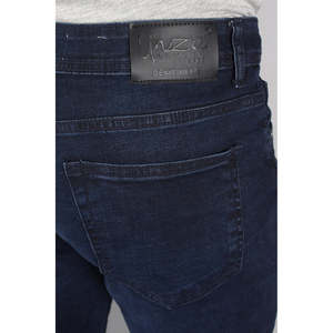 Jeans Casuales Vintage de Cintura Alta para Hombre, Marca JONATHAN, Corte Recto y Ajustado, Tejido de Punto, Color Denim Oscuro para Invierno, con Logotipo Personalizado - Product Image 4