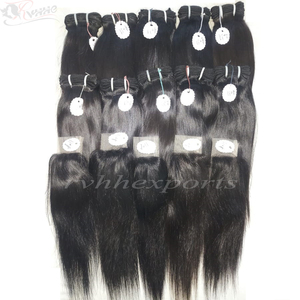 Holesale 100% AW irirgin Uman Hair EAVE OT totock ample ONG traight Air air - Product Image 3