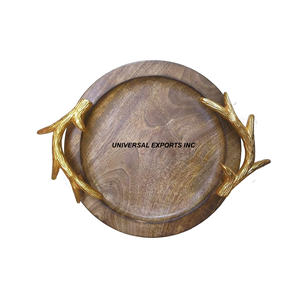 Bandeja de Chocolate con acabado Natural de madera, plato de Chocolate hecho a mano con forma rectangular, bandeja de Chocolate nueva con estilo clásico - Product Image 2