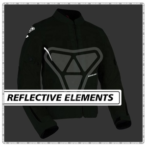 Veste de moto personnalisée avec logo imprimé, coupe-vent, imperméable, fermeture éclair intégrale, protection intégrale du corps - Product Image 2