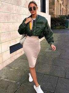 Veste de Baseball Réversible pour Homme, Manteau Régulier Automne Hiver Bomber Coupe-Vent, Nouveau Design Varsity, Respirant - Product Image 4