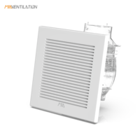 Ventilateur de plafond à économie d'énergie avec lumière pour salle de bain, extérieur et hôpital, compatible avec les systèmes CVC