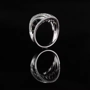 Immobilier 14K Or Blanc Bague En Diamant À La Main VS1 Lab Grown Diamond Mounted Vintage Engagement Montage Lab Créé Bague En Diamant - Product Image 5