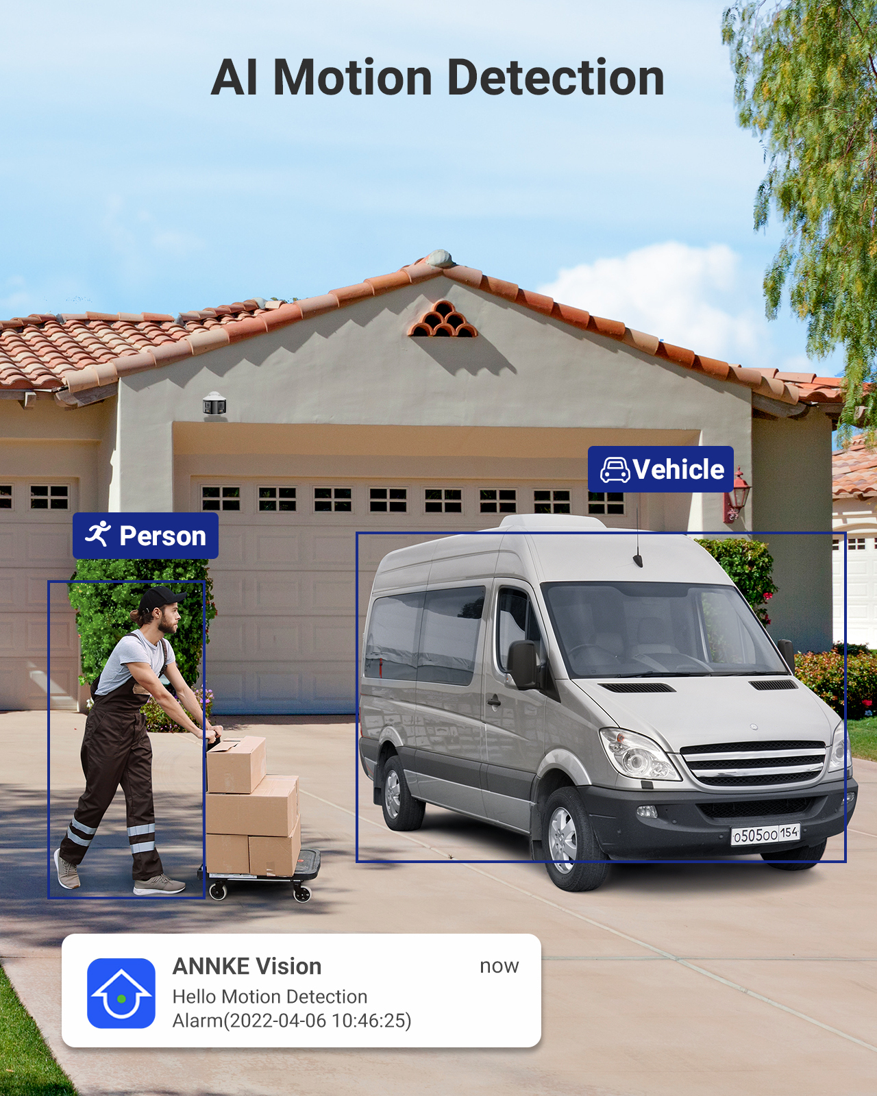 ANNKE FCD600 6MP Dual Lens 180 Degree Panoramic Bullet AI PoE IP Camera Two Way Audio Smart Hybrid Light IP67 Network Camera · image 4