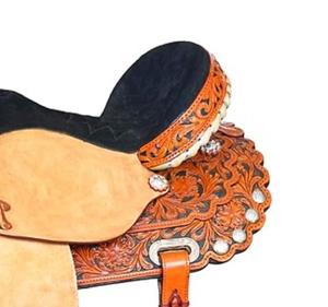 Selle de course Western en cuir véritable de qualité supérieure pour l'équitation - Product Image 4