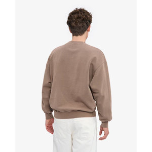 Sweat-shirt en tricot à col rond pour homme, coupe ample, couleur unie, pull décontracté, vêtement d'automne - Product Image 3