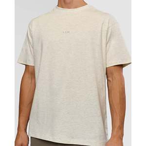 T-shirt en coton lourd argenté - Logo imprimé à l'écran - Product Image 4