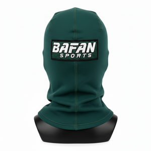 Pasamontañas de Invierno para Hombre, 220 GSM, Tela Suave de Poliéster y Elastano, Verde Oscuro, Diseño Multipanel, Logotipo Personalizado con Parche - Product Image 2