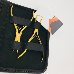 Alicate de Acero Inoxidable para Extensiones de Cabello, Tijeras de Ganchillo, Juego de Agujas Plateadas - Product Image 2