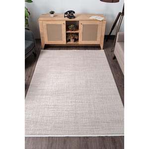 Elkenz 7554 Beige Alfombra de textura suave de larga duración Alfombra de pasillo rectangular de tejido plano hecha a mano para sala de estar o dormitorio - Product Image 4