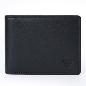 Tout-en-un Bi-Fold Premium Portefeuille en cuir véritable Broderie pour hommes Ultra léger Slim RFID Blocking Doublure en coton courte longueur - Product Image 6