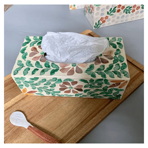 Caja de pañuelos de madera con incrustaciones de nácar, soporte de pañuelos de madera con incrustaciones de nácar para decoración de mesa de lujo, hecho en Vietnam - Product Image 6